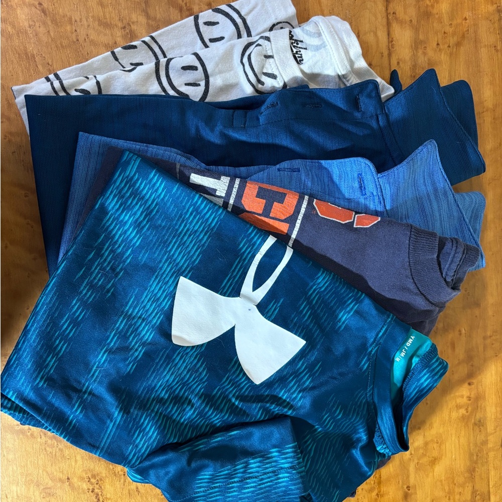 Blue and White Graphic Tees Bundle - Picture 1 of 2